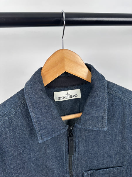 Stone Island Blue Denim Overshirt (L)
