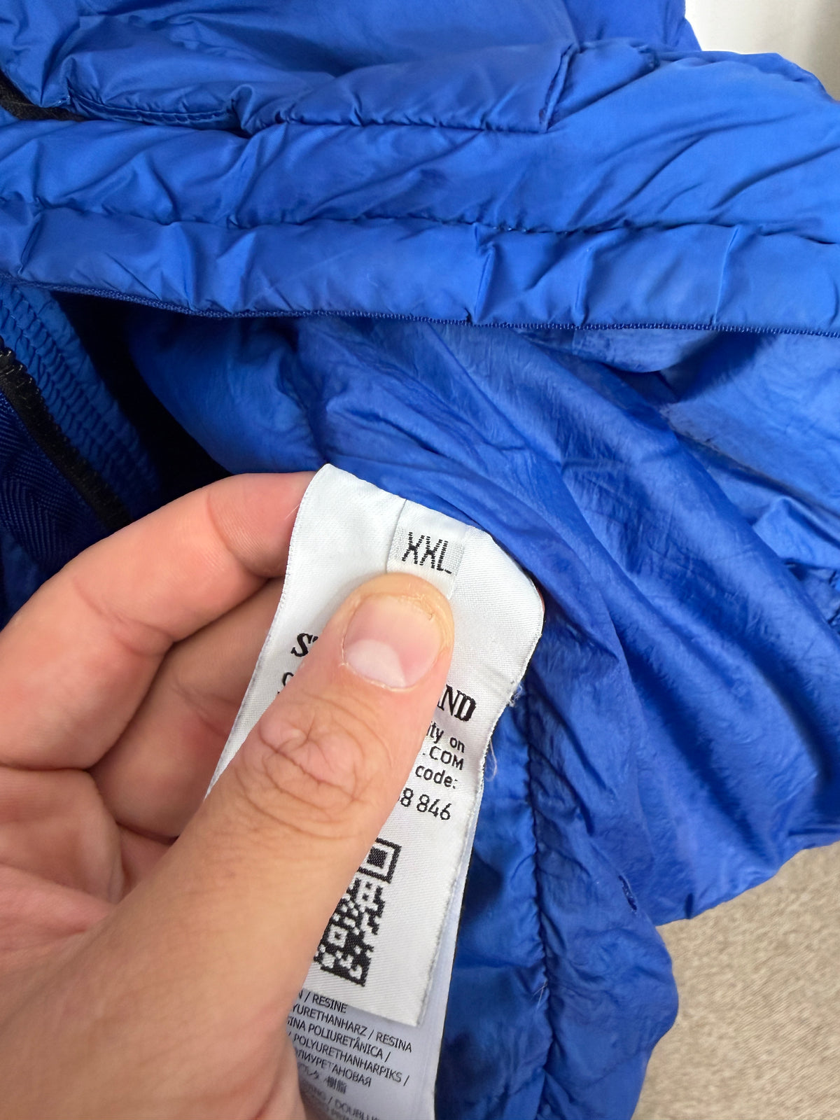 Stone Island Garment Dyed Crinkle Reps Down Jacket