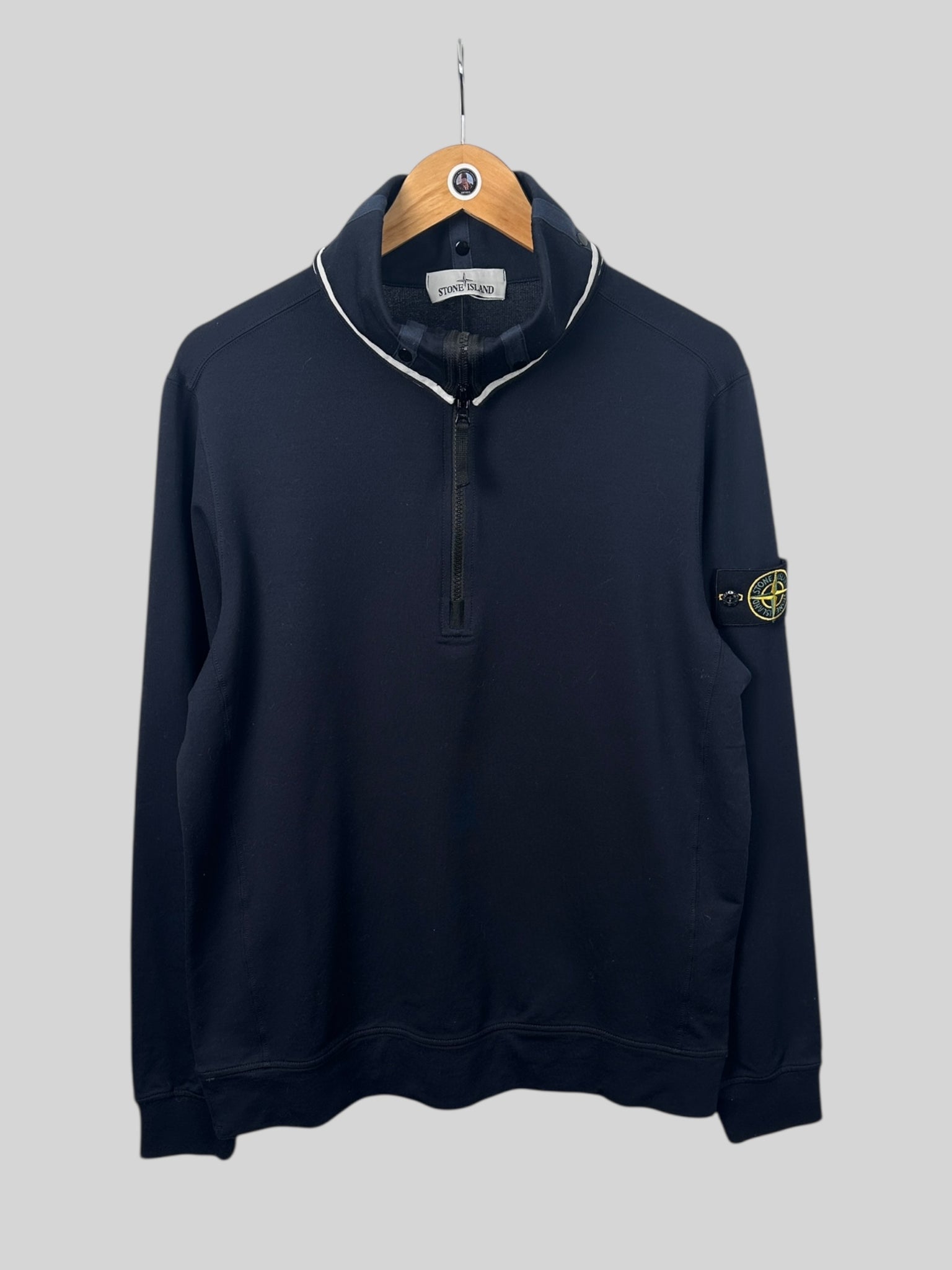 Stone Island 1/4 Zip Sweatshirt (M)