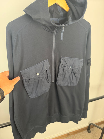 Stone Island 1/2 Zip Ghost Hoodie