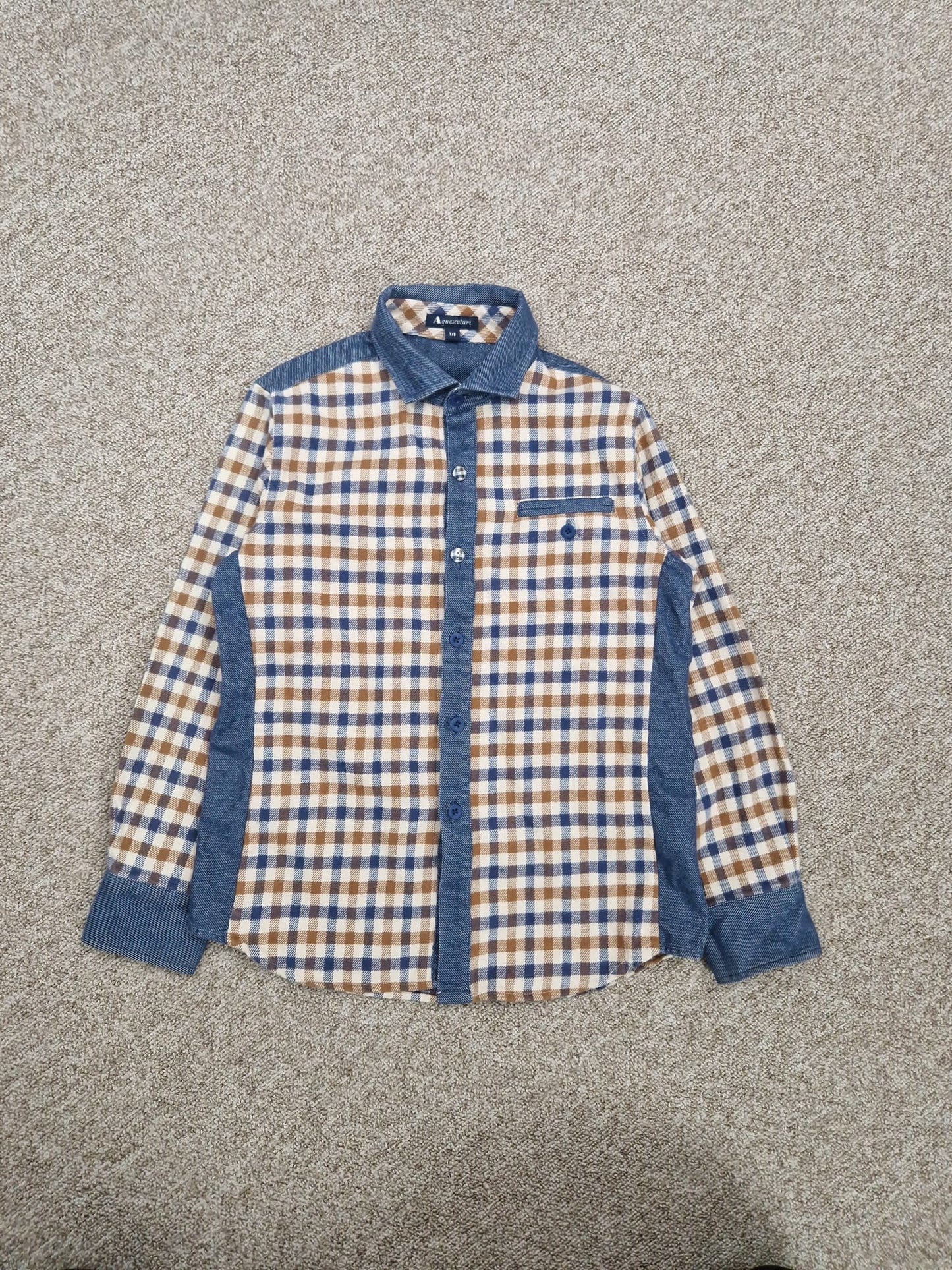 Aquascutum Junior Flannel Shirt - Age 7/8