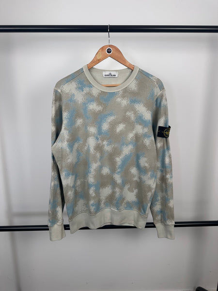 Stone Island Camo Devore Sweatshirt (M)