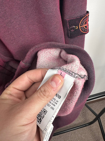 Stone Island Full Zip Dust Hoody - Large
