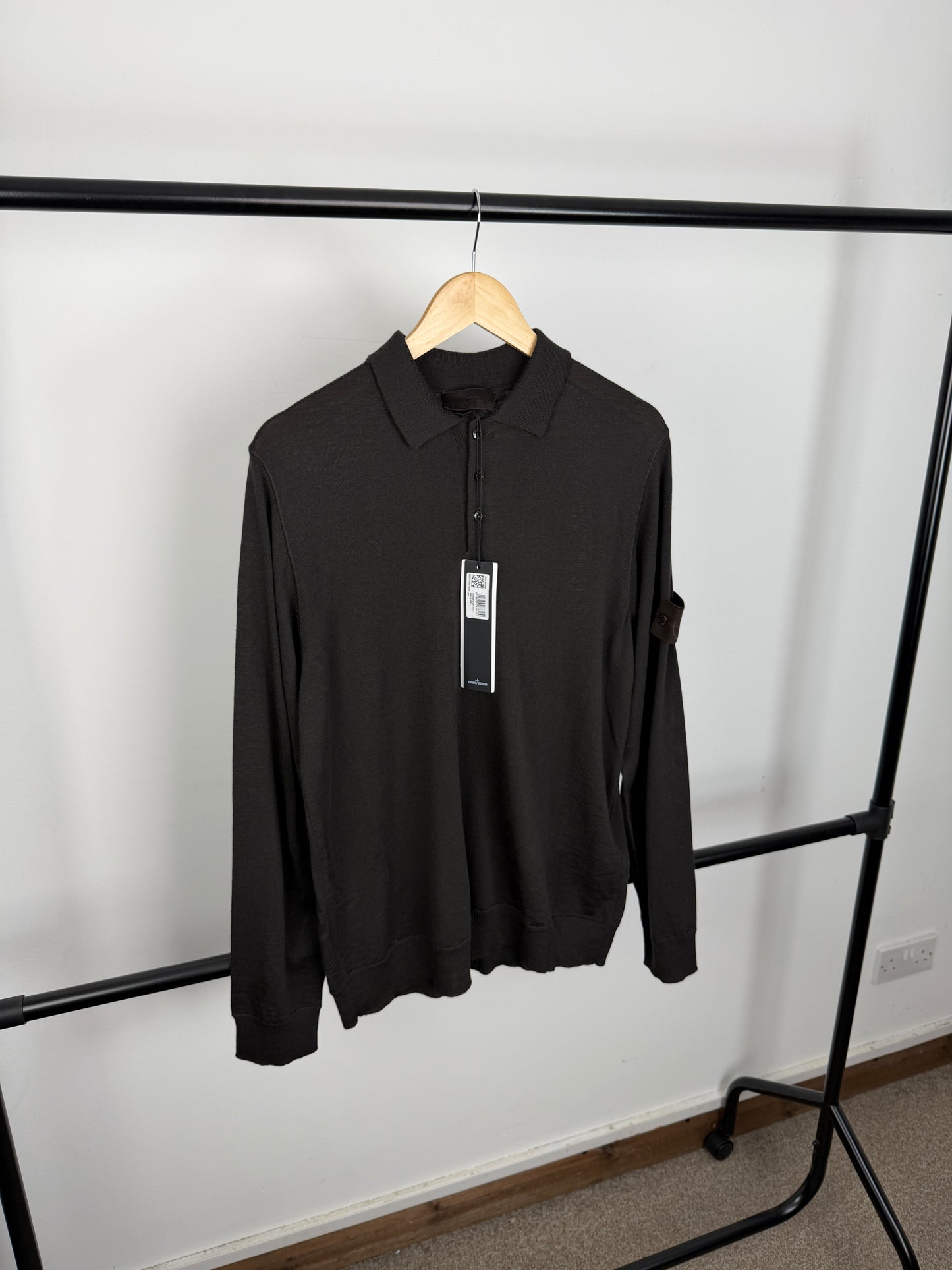 Stone Island Ghost Wool Polo Shirt (L)
