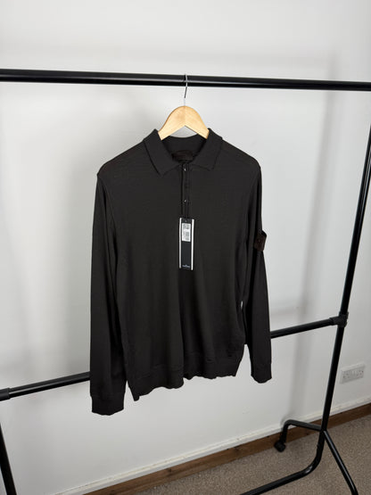 Stone Island Ghost Wool Polo Shirt (L)