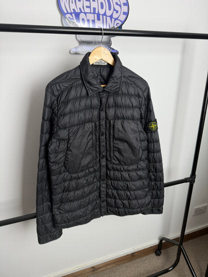 Stone Island Garment Dyed Micro Yarn Down Overshirt