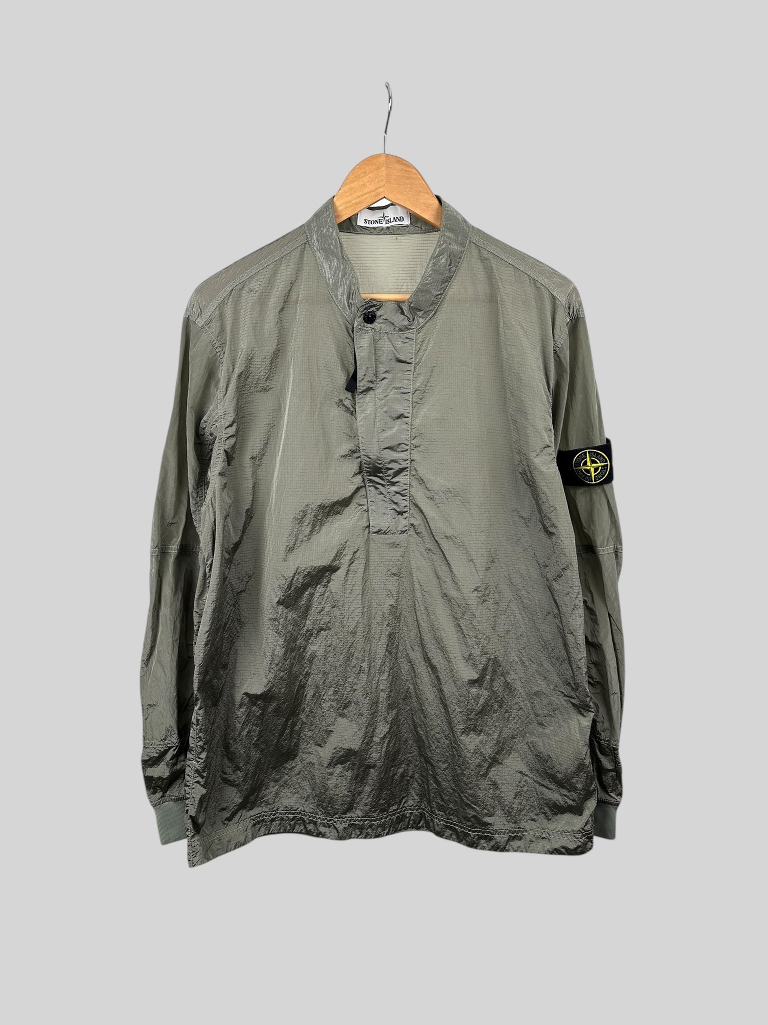 Stone Island 1/4 Zip Ripstop Smock - Large