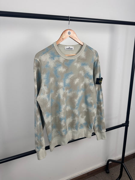 Stone Island Camo Devore Sweatshirt (M)