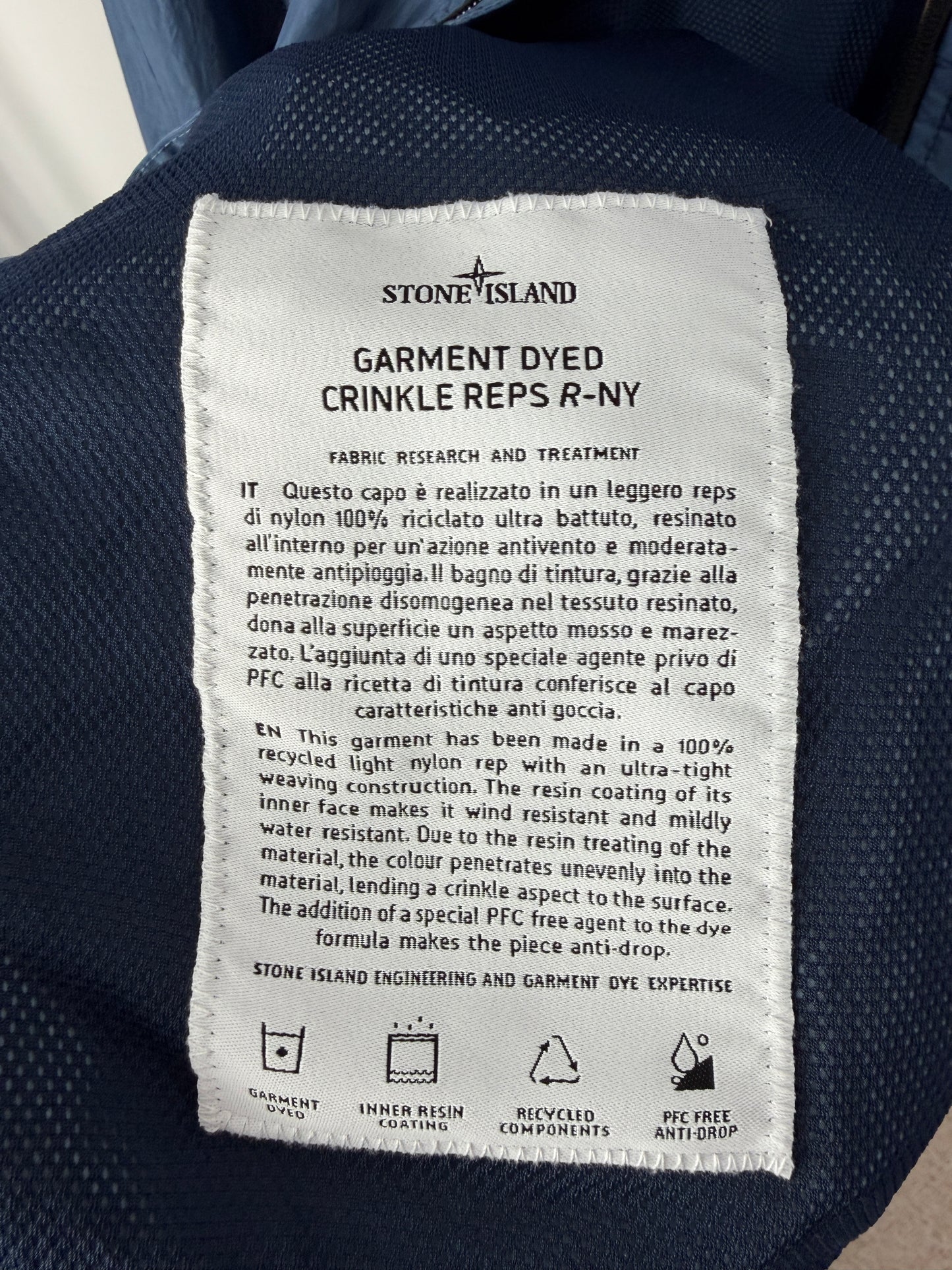 Stone Island Garment Dyed Crinkle Reps NY Jacket - BNWT (XXL)