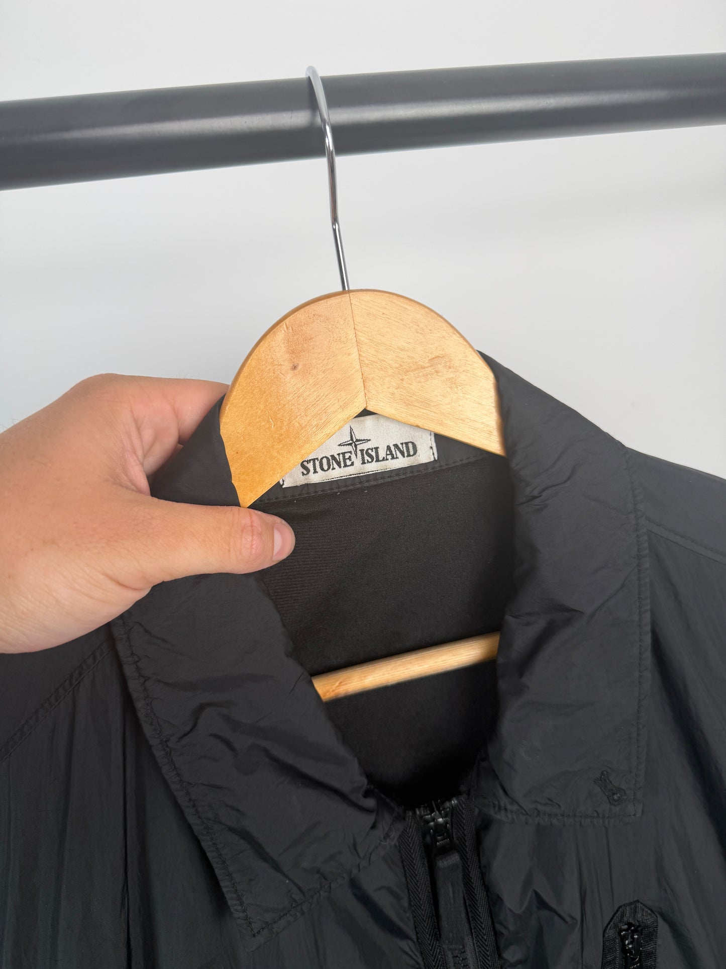 Stone Island Garment Dyed Crinkle Reps Overshirt