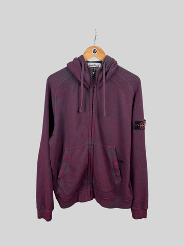 Stone Island Full Zip Dust Hoody - Large