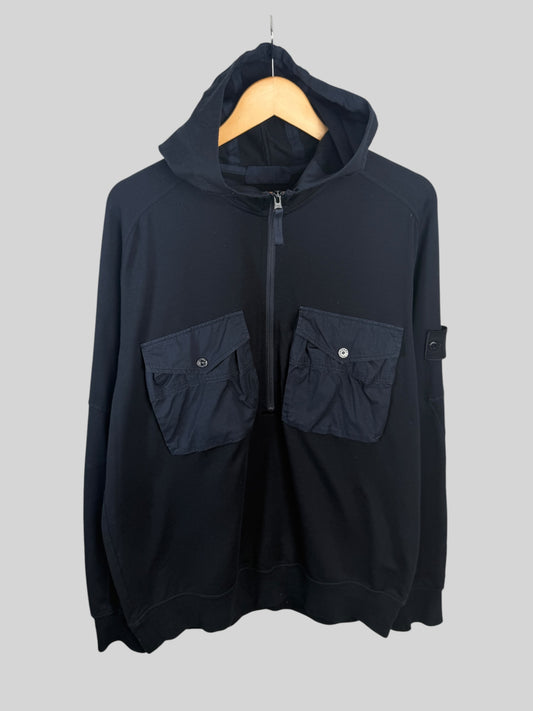 Stone Island 1/2 Zip Ghost Hoodie