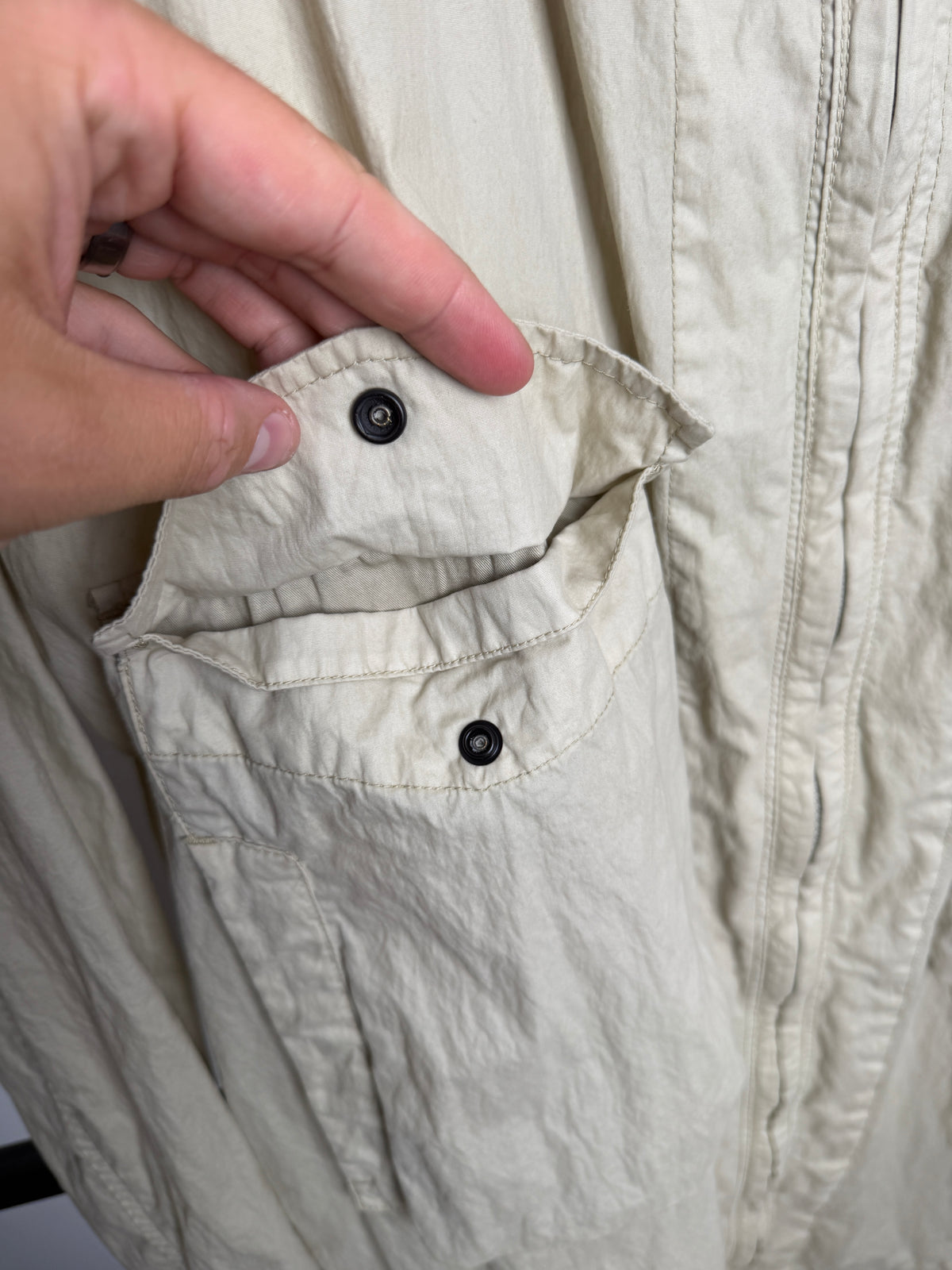 Stone Island 50 Fili Resinata Ghost Parka Jacket
