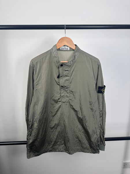 Stone Island 1/4 Zip Nylon Metal Overshirt (M)
