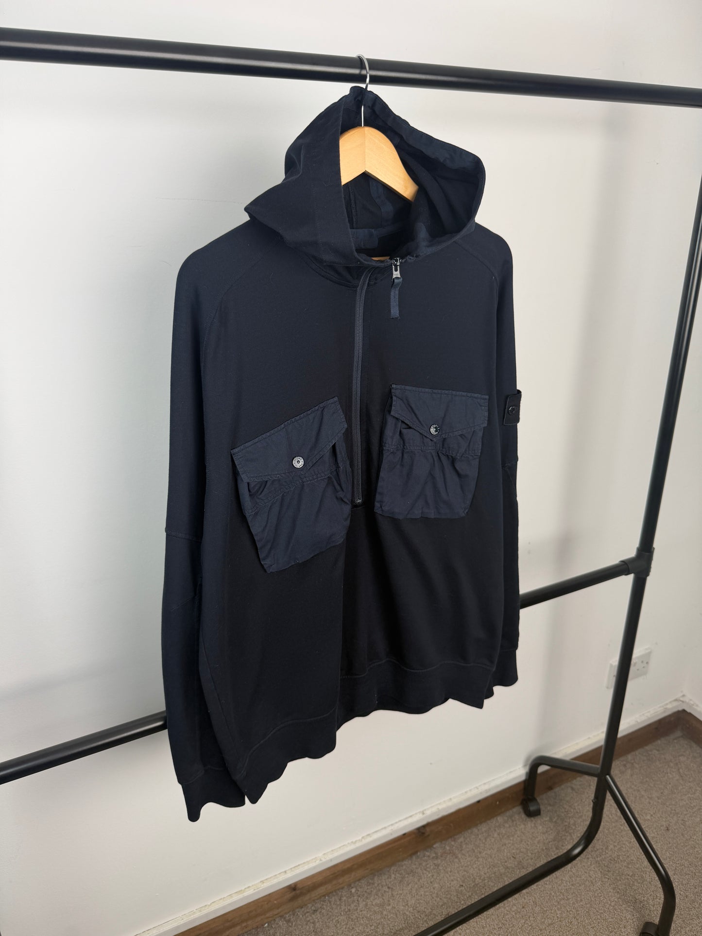 Stone Island 1/2 Zip Ghost Hoodie