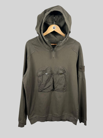 Stone Island Ghost Zip Hoody - Large