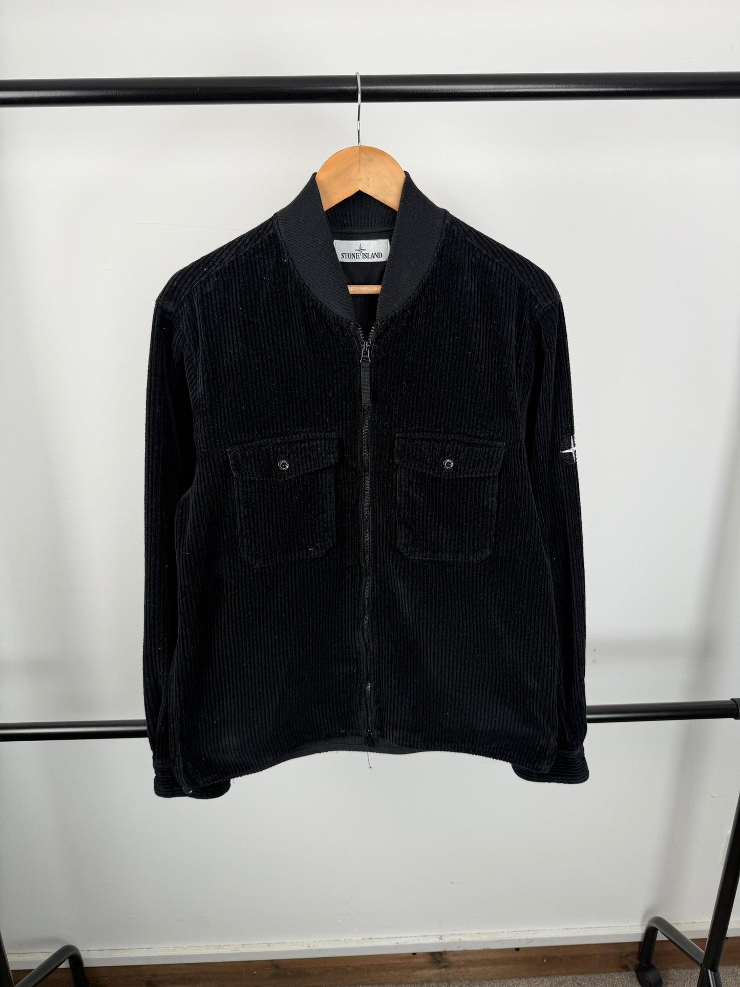 Stone Island Zip Up Corduroy Overshirt (M)