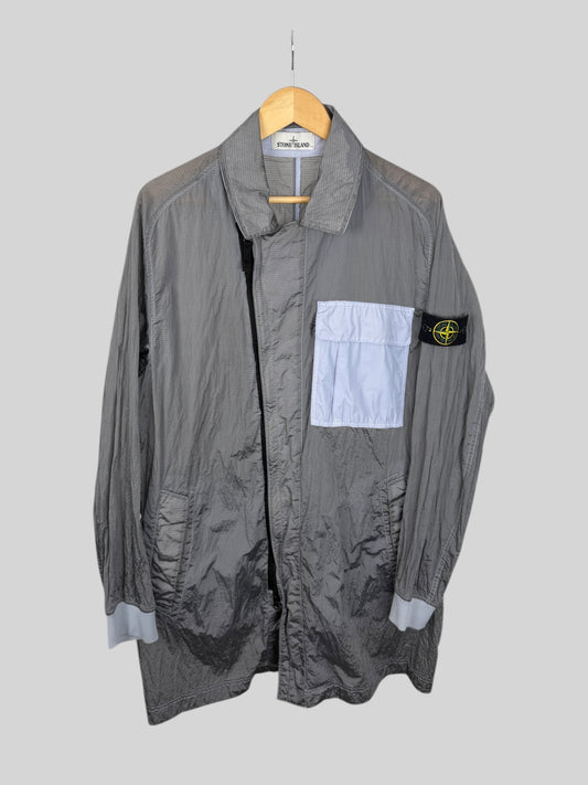 Stone Island Nylon Metal Watro Rip-Stop Parka Jacket (XL)