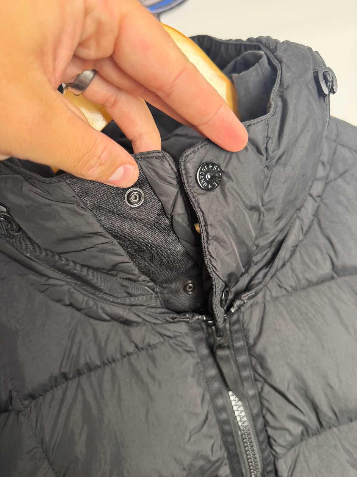 Stone Island Garment Dyed Crinkle Reps Down Jacket