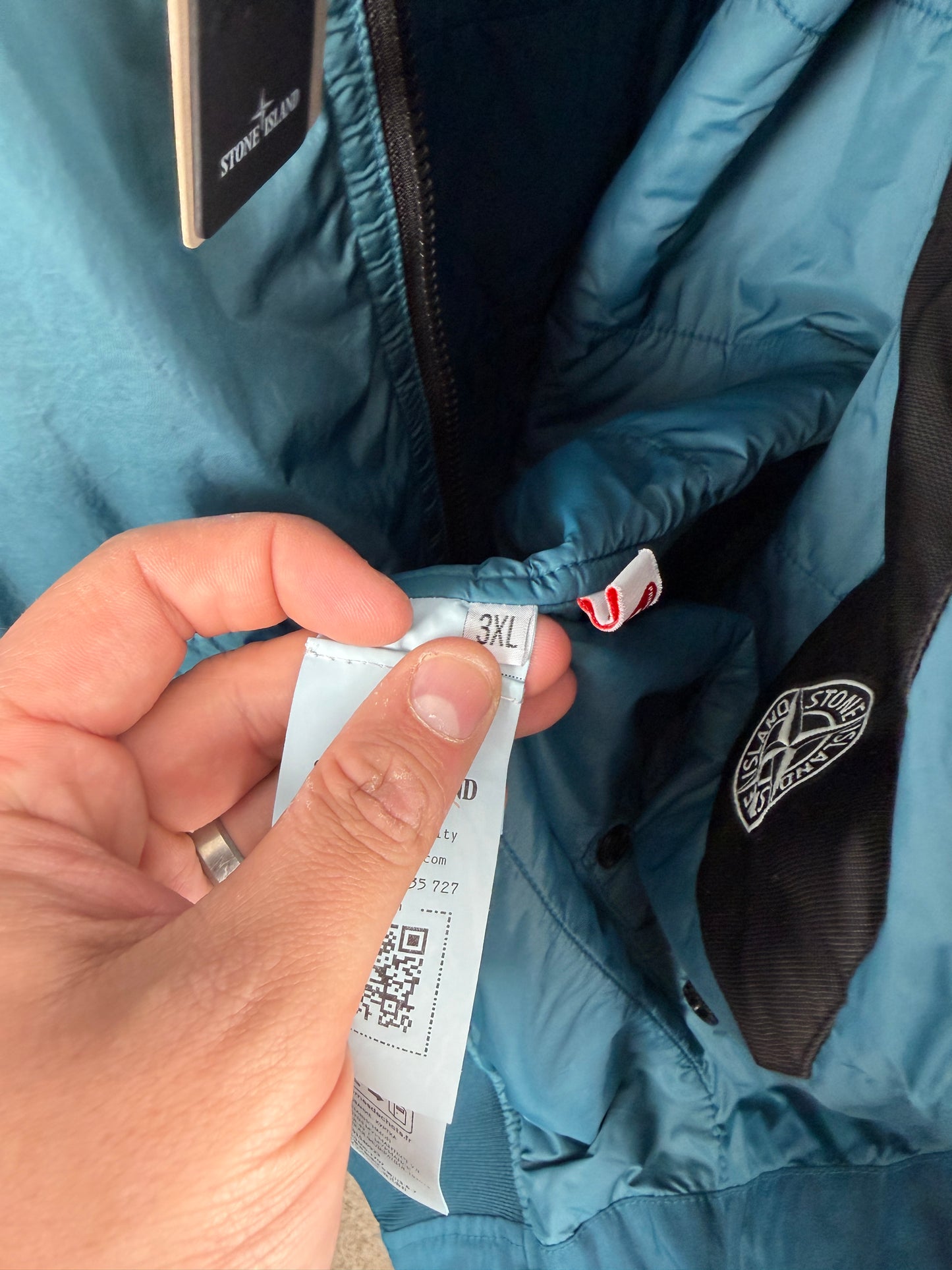 Stone Island Garment Dyed Crinkle Reps R-NY Primaloft TC Bomber Jacket