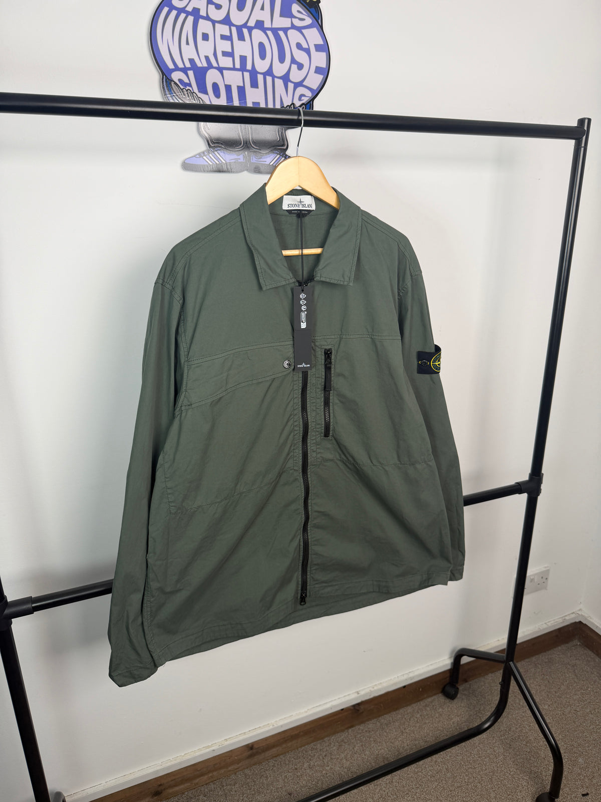 Stone Island Supima Cotton Twill Stretch Overshirt