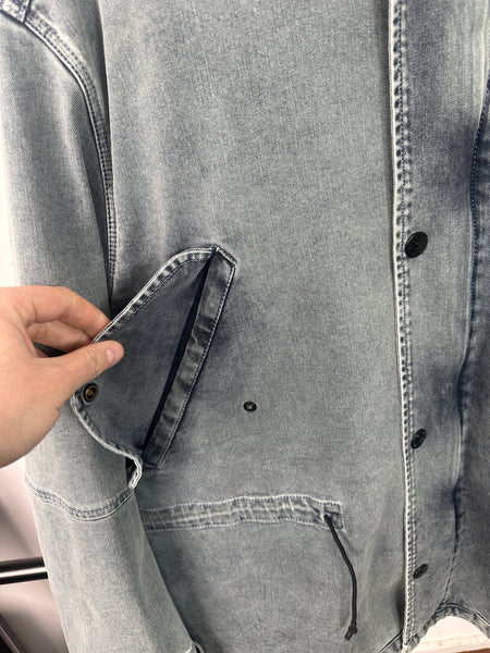 Stone Island Foam Resin Treated Denim Jacket (3XL)