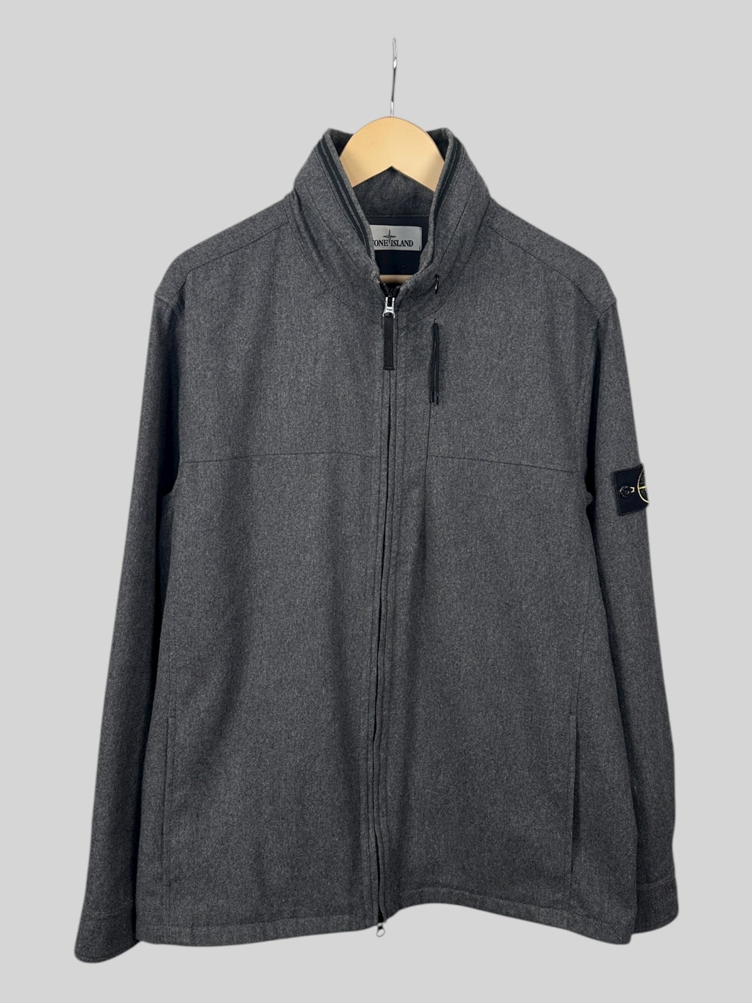 Stone Island Zip Up Wool Jacket (XXL)