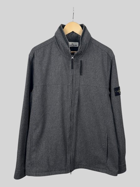 Stone Island Zip Up Wool Jacket (XXL)