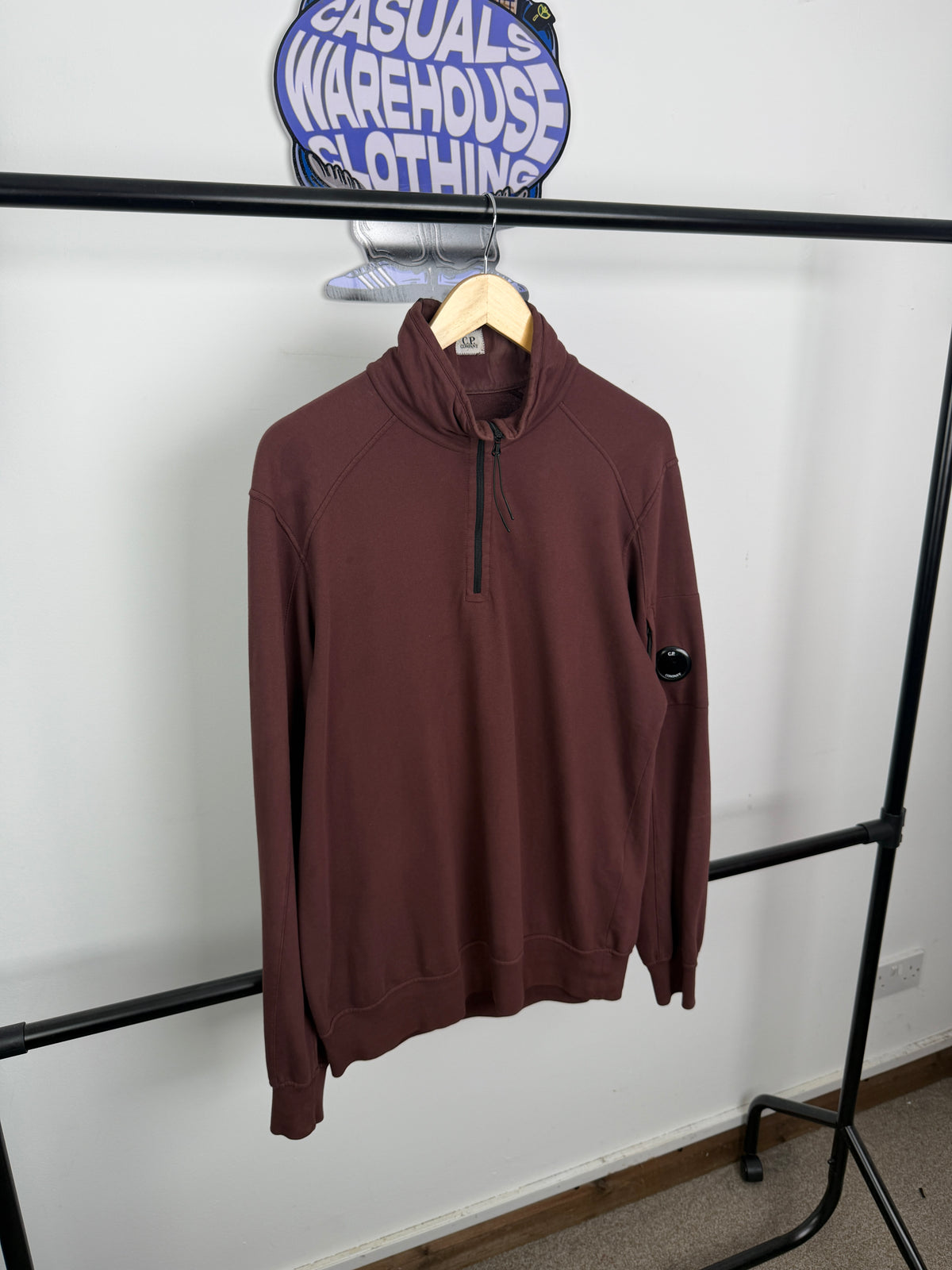 C.P Company 1/4 Zip Lens Sweatshirt