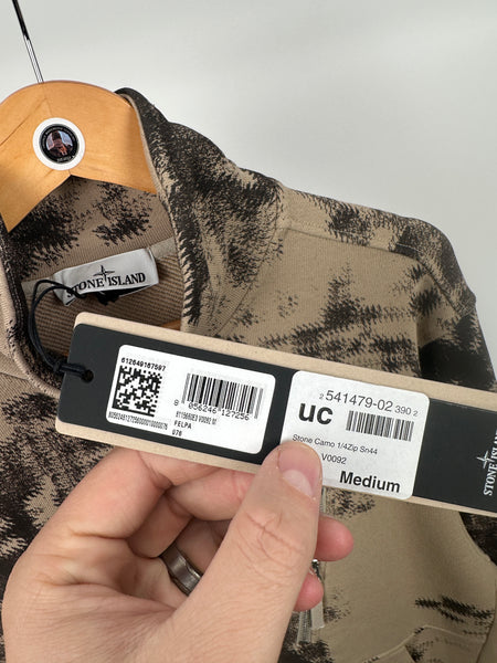 Stone Island Camo 1/4 Zip Sweatshirt BNWT (M)