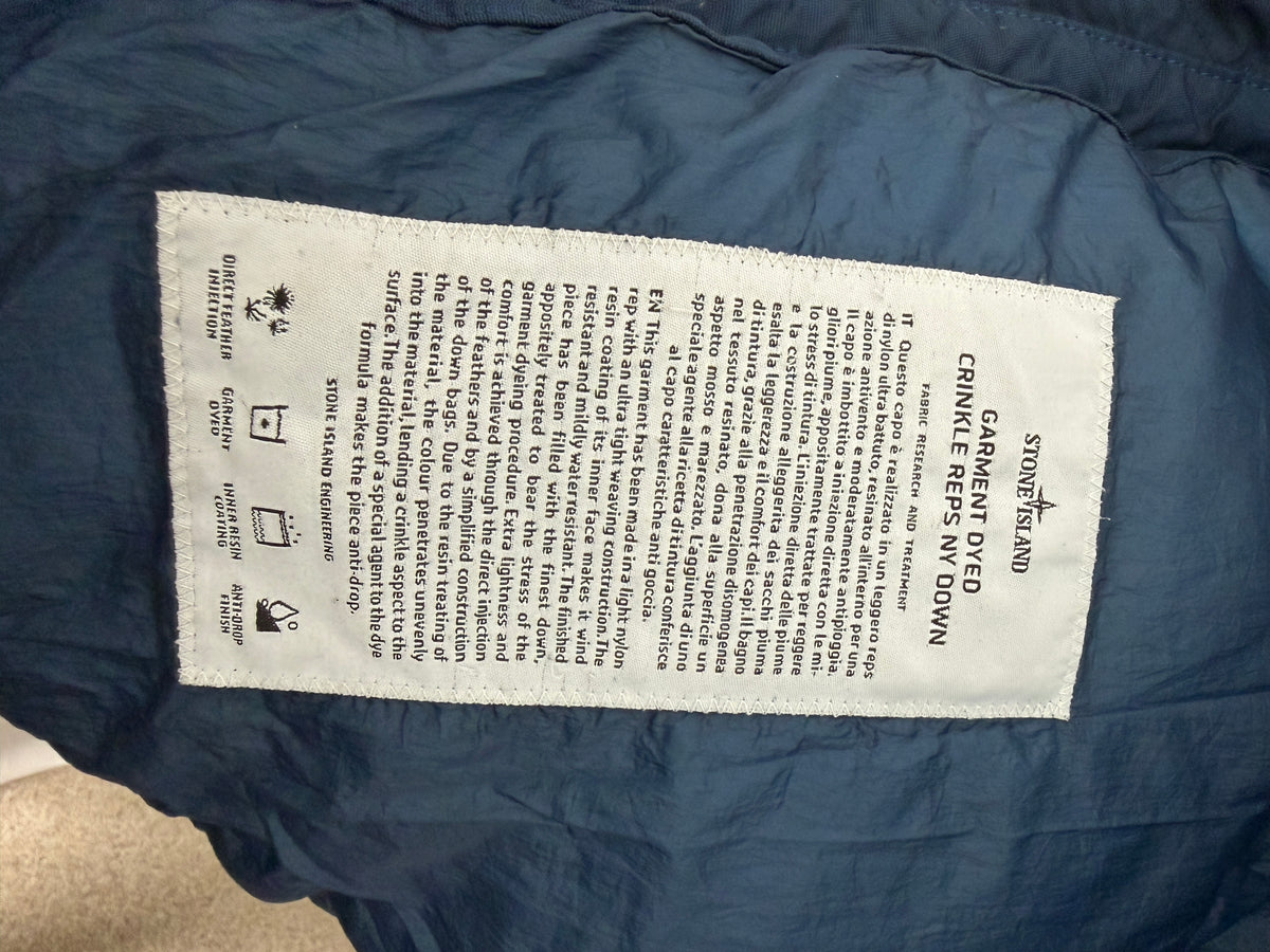 Stone Island Garment Dyed Crinkle Reps Down Jacket