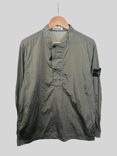 Stone Island 1/4 Zip Nylon Metal Overshirt (M)