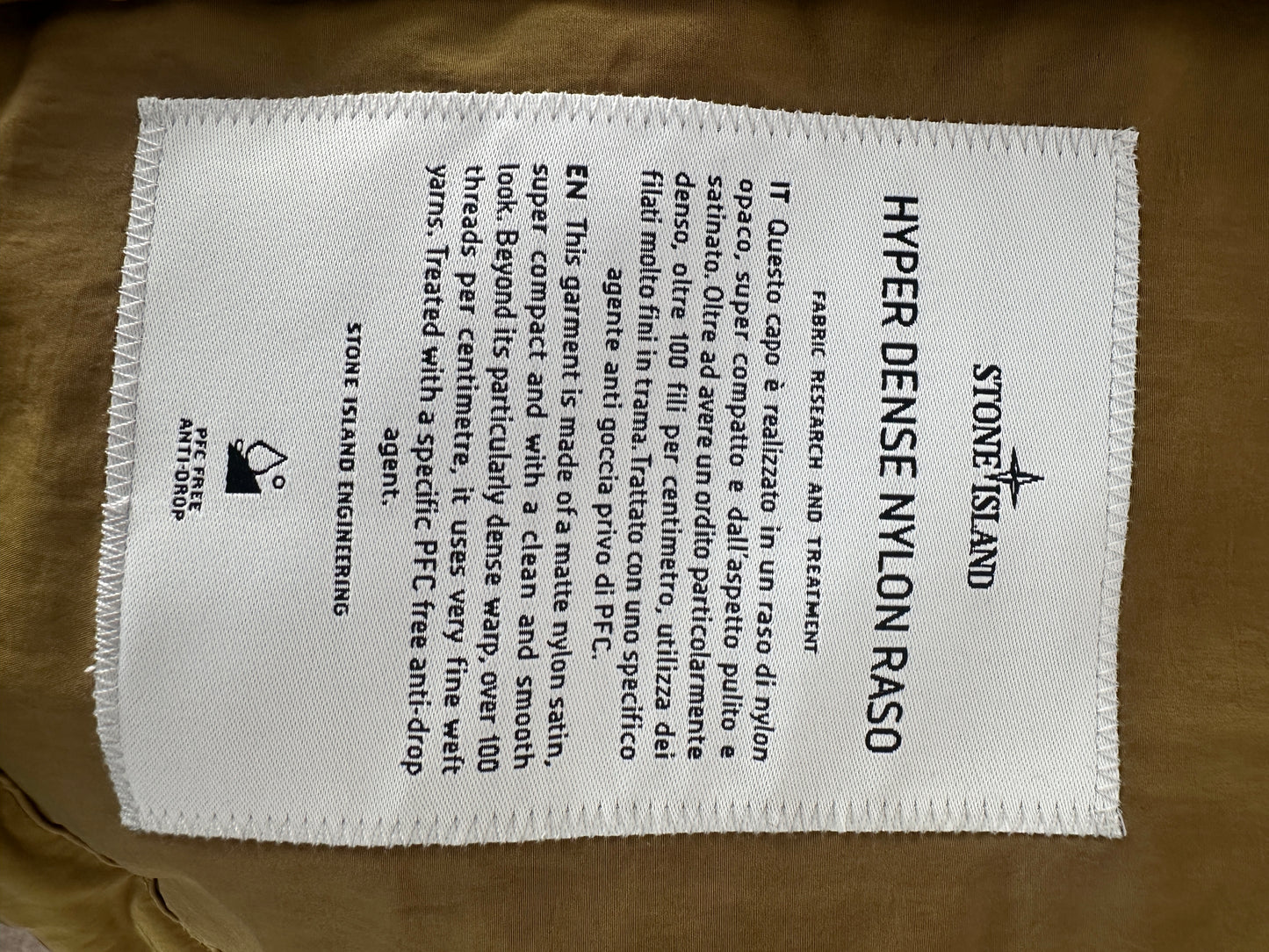 Stone Island Hyper Dense Nylon Raso Jacket - BNWT
