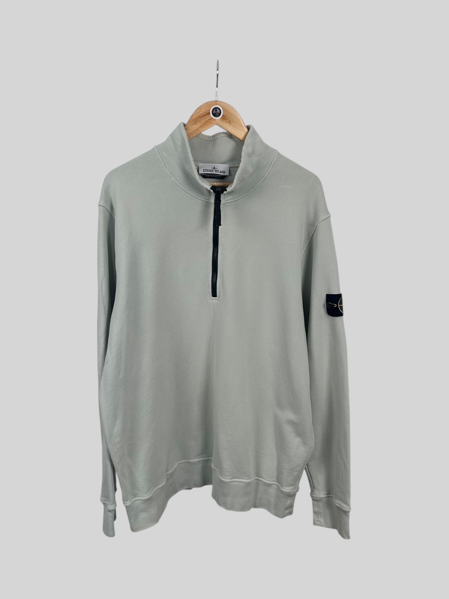 Stone Island 1/4 Zip Sweatshirt (XXL)