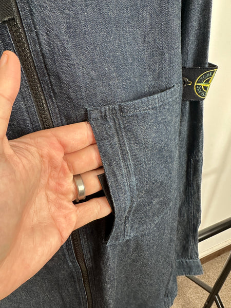 Stone Island Blue Denim Overshirt (L)