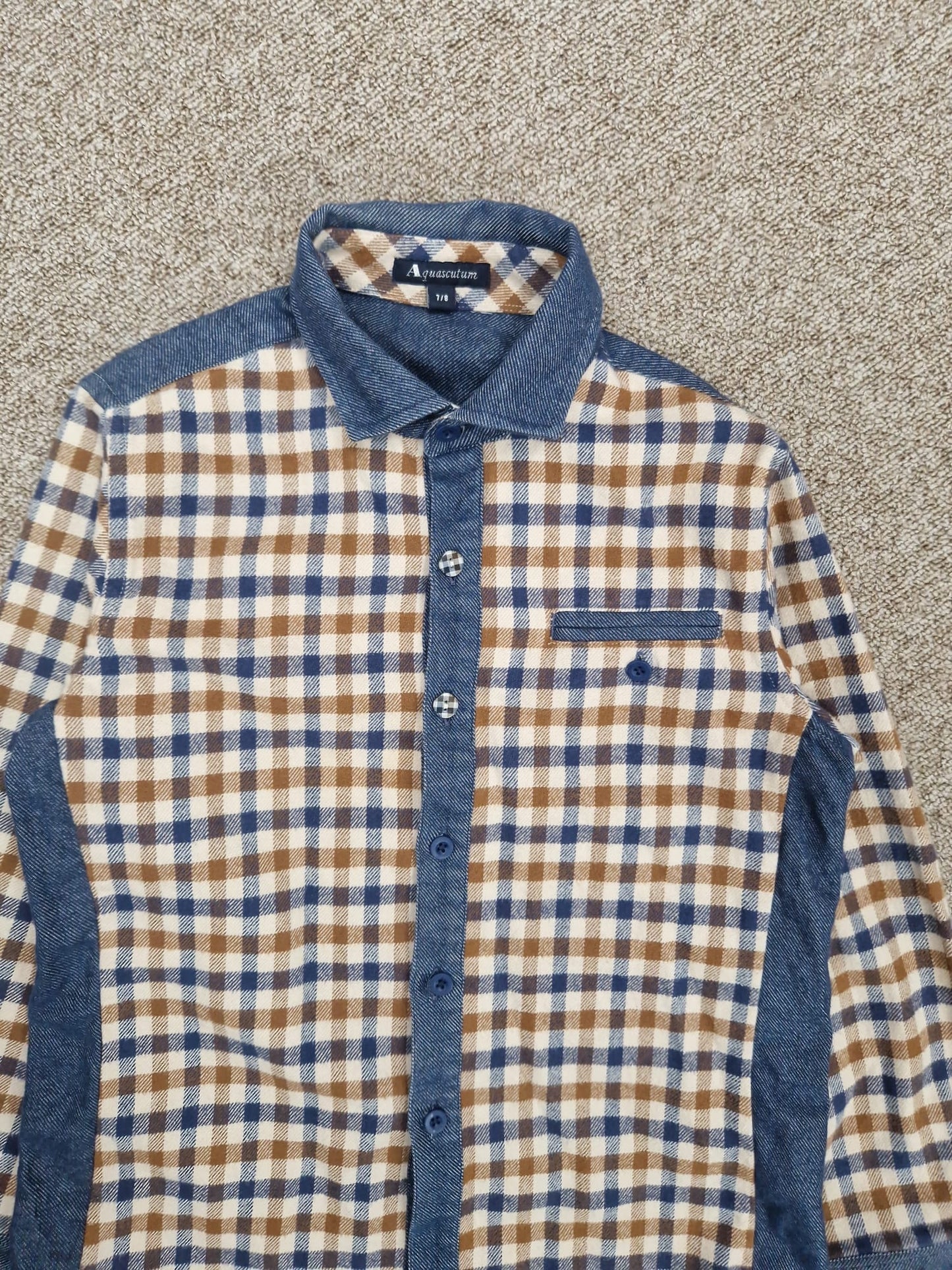 Aquascutum Junior Flannel Shirt - Age 7/8