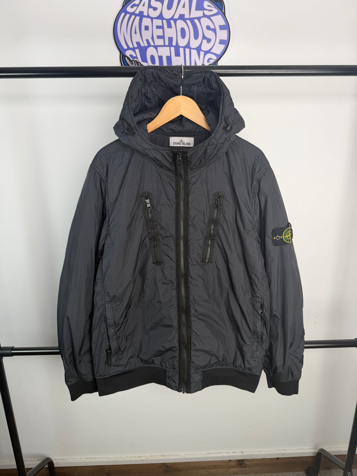 Stone Island Garment Dyed Crinkle Reps With Primaloft TC