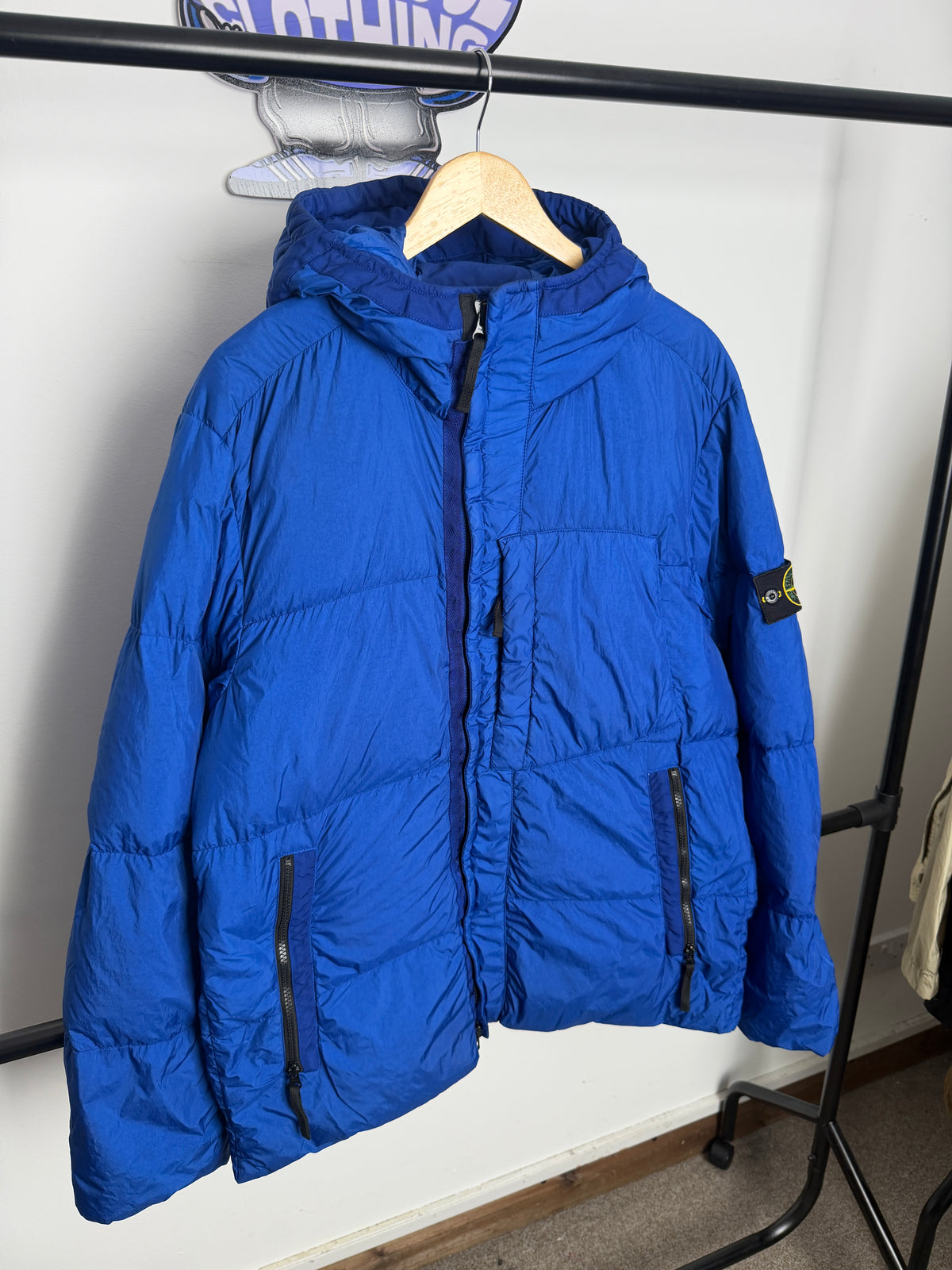 Stone Island Garment Dyed Crinkle Reps Down Jacket