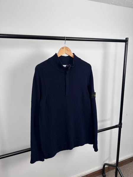 Stone Island Wool 1/4 Zip Pullover (L)
