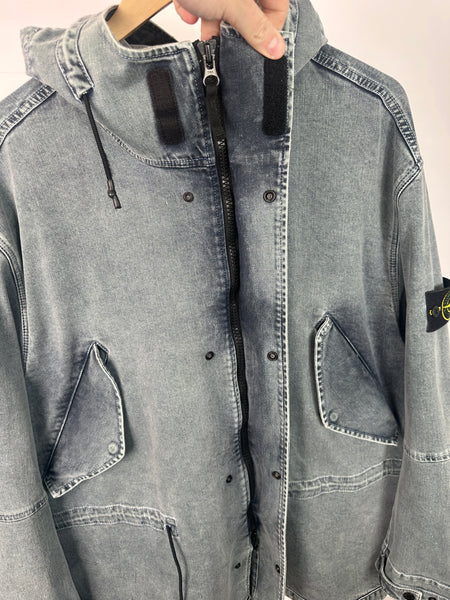 Stone Island Foam Resin Treated Denim Jacket (3XL)