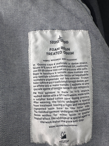 Stone Island Foam Resin Treated Denim Jacket (3XL)