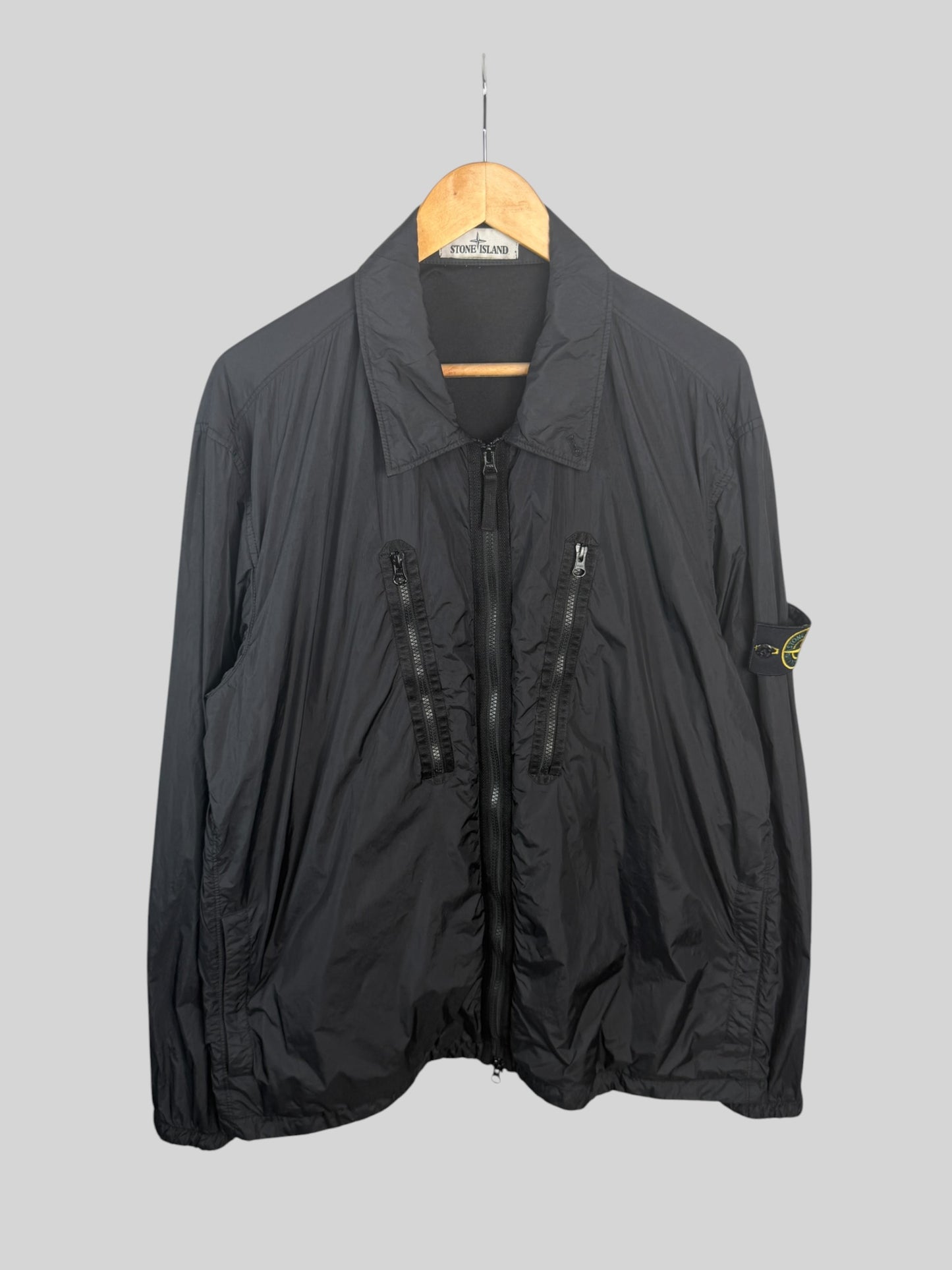 Stone Island Garment Dyed Crinkle Reps Overshirt