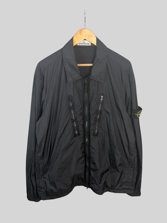 Stone Island Garment Dyed Crinkle Reps Overshirt