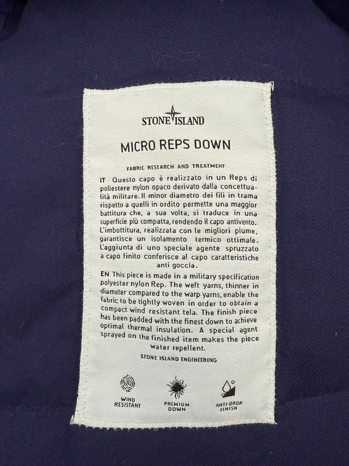 Stone Island Micro Reps Down Field Jacket