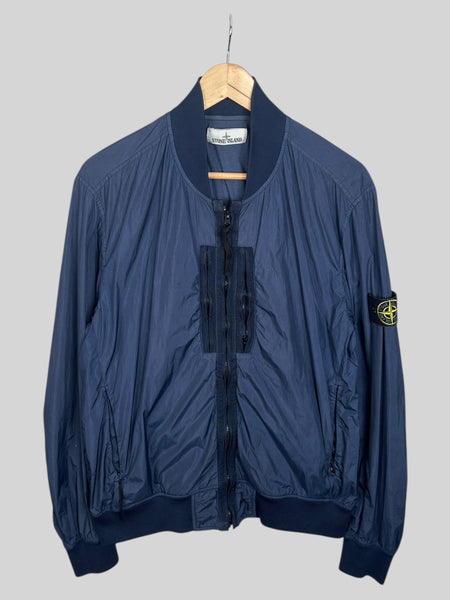 Stone Island Garment Dyed Crinkle Reps NY Bomber Jacket (L)