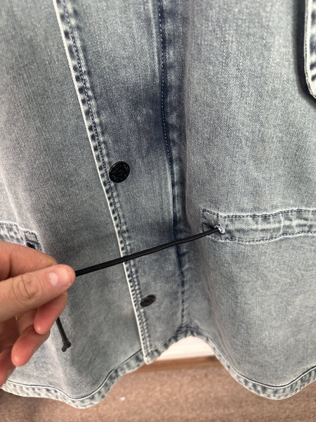 Stone Island Foam Resin Treated Denim Jacket (3XL)
