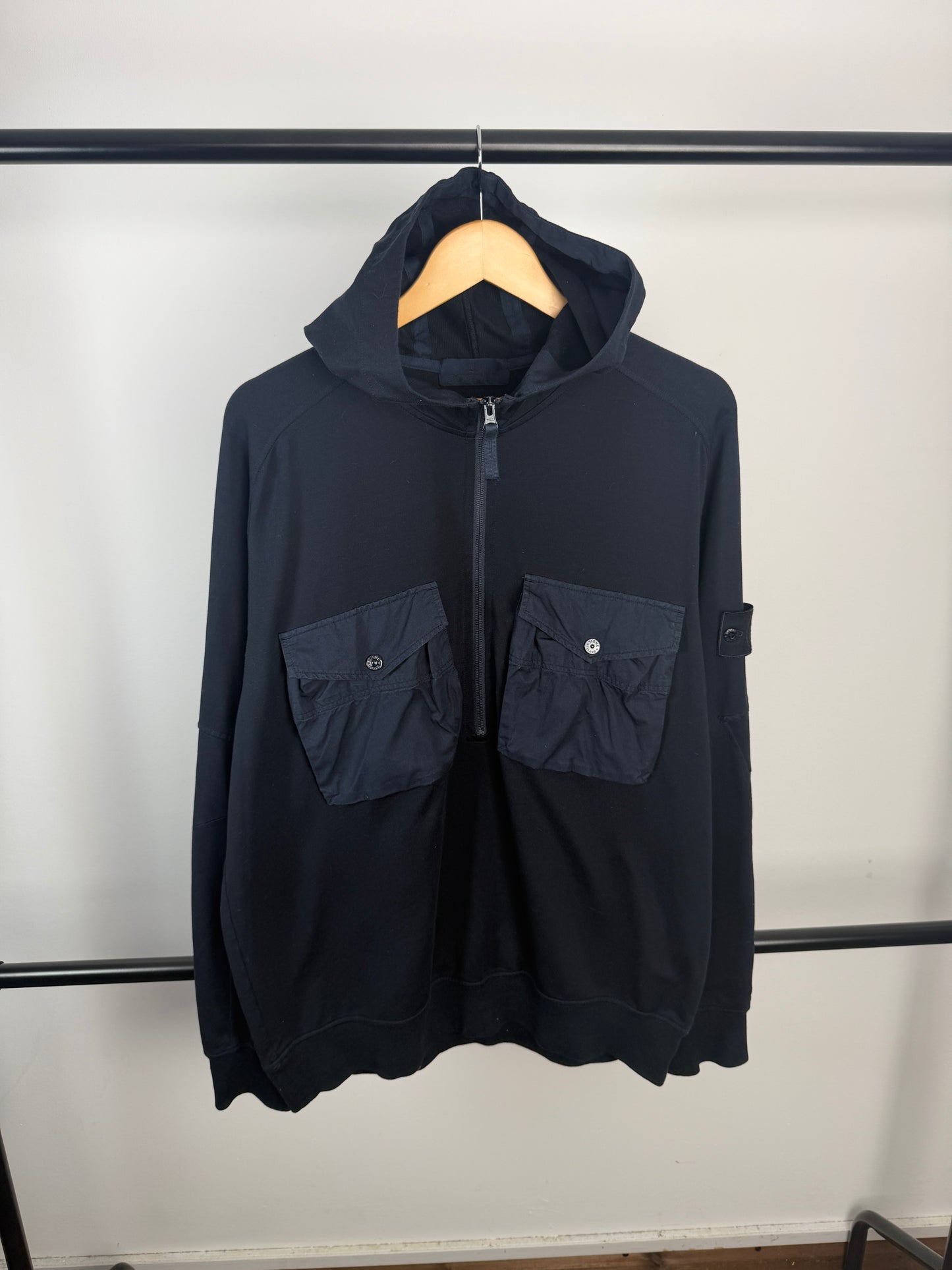 Stone Island 1/2 Zip Ghost Hoodie