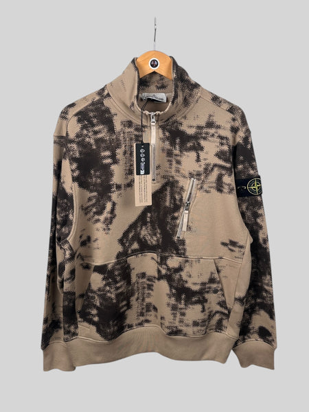 Stone Island Camo 1/4 Zip Sweatshirt BNWT (M)