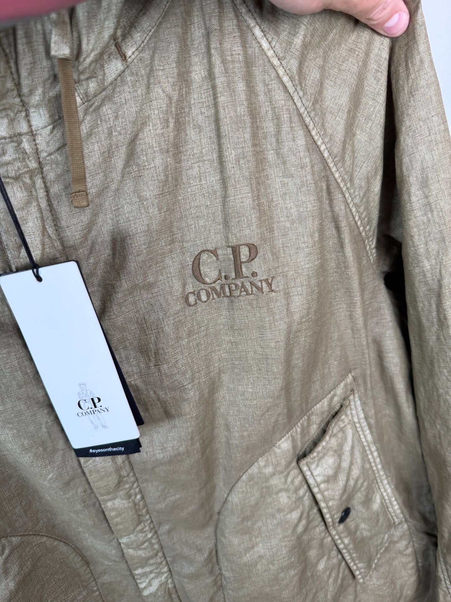 C.P Company Lino Wax Goggle Jacket