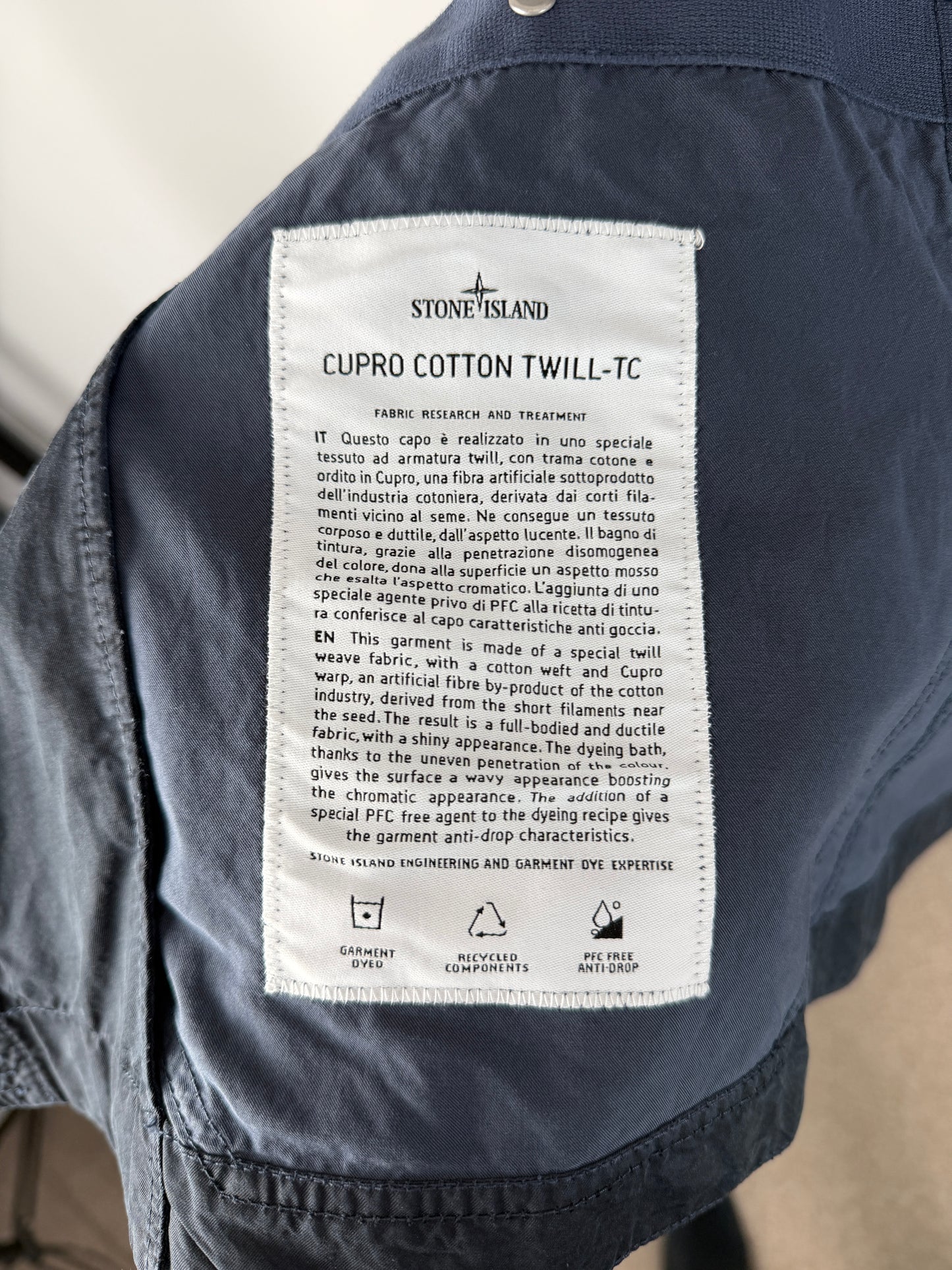 Stone Island Cupro Cotton Twill TC Jacket - BNWT (XXL)